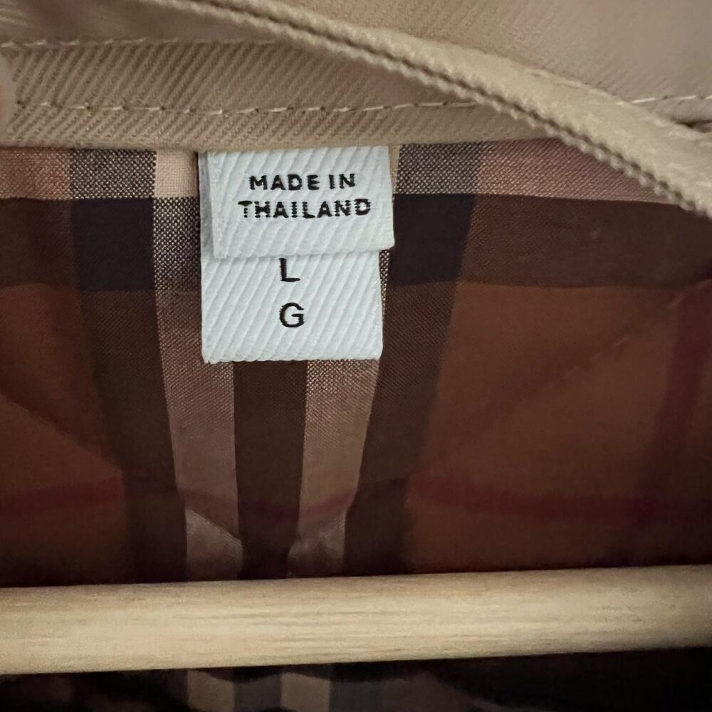 NWOT $1439 BURBERRY Quilted Country Jacket Cropped Long-Sleeve Zip Snap Neutral - Picture 7 of 14